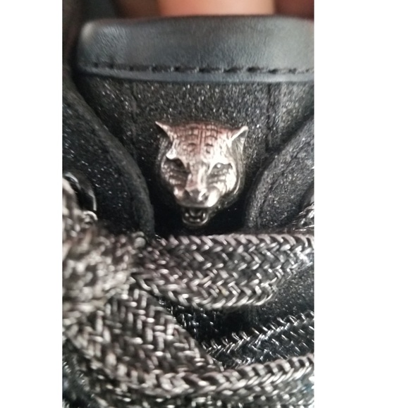 GUCCI Bambi Web Metallic Sneakers Size 10 US - Picture 5 of 8